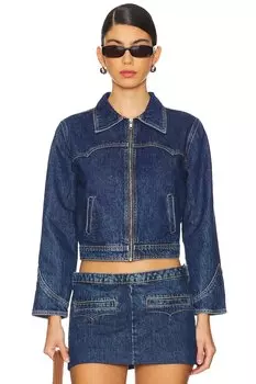 Куртка бандита Understated Leather, индиго