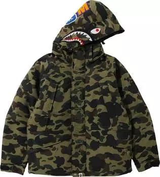 Куртка BAPE 1st Camo Down Jacket 'Green', зеленый