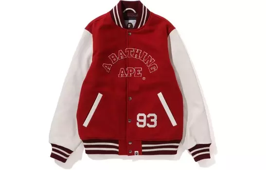 Куртка BAPE Giant Ape Head Varsity A Bathing Ape, красный