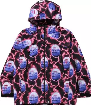 Куртка BAPE Lightning Hooded Jacket 'Black', черный