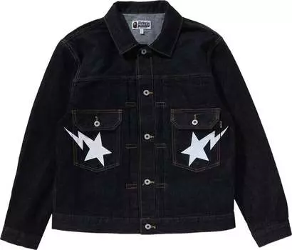Куртка BAPE STA Denim Type-02 'Indigo', синий