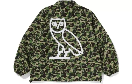 Куртка Bape X OVO унисекс зеленая A Bathing Ape, зеленый