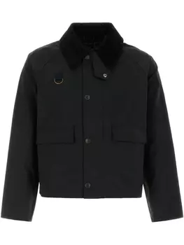 Куртка Barbour с воротником из овчины, черный