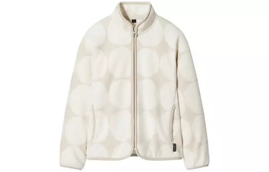 Куртка бархатная Uniqlo, молочный