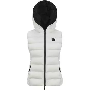 Куртка Barraux Logo Patch Down Gilet Moncler, Ice Snow Gray