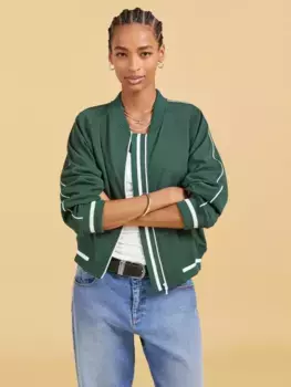 Куртка Baukjen Gretchen Bomber, цвет green/white