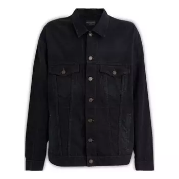 Куртка bb be different oversized denim jacket 'black' Balenciaga, черный
