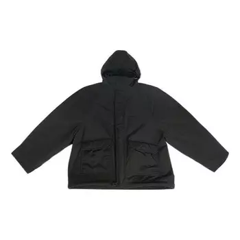 Куртка bb icon kick parka 'black' Balenciaga, черный