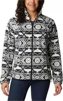 Куртка Benton Springs Printed Full Zip Columbia, цвет Black Checkered Peaks Tonal