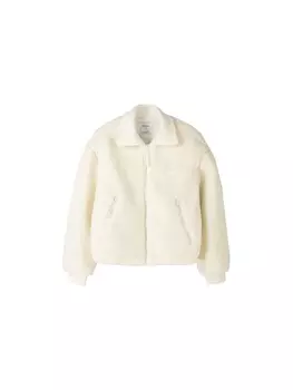 Куртка Bershka Between-Season Jacket, экрю