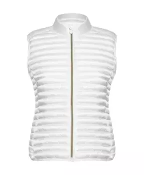 Куртка без рукавов с золотой молнией Save The Duck, белый