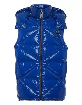 Куртка без рукавов Шестиугольник Philipp Plein, цвет Dark Blue