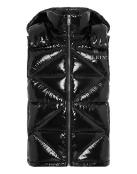 Куртка без рукавов Шестиугольник Philipp Plein, черный