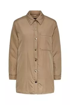 Куртка - Бежевый - Классический крой PIECES, бежевый