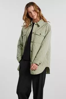 Куртка - Бежевый - Классический крой PIECES, бежевый