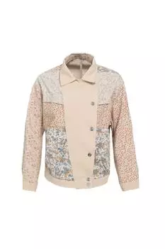 Куртка - Бежевый - Классический крой Quzu