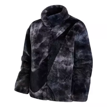 Куртка big swoosh sportswear jacket 'black' Nike, черный