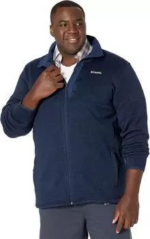 Куртка Big & Tall Sweater Weather Full Zip Columbia, цвет Collegiate Navy Heather