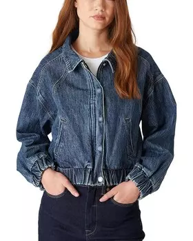 Куртка Blank NYC Denim Bomber Jacket, синий