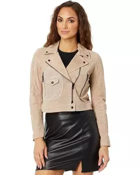 Куртка Blank NYC Real Suede Moto with Pockets, кэмел