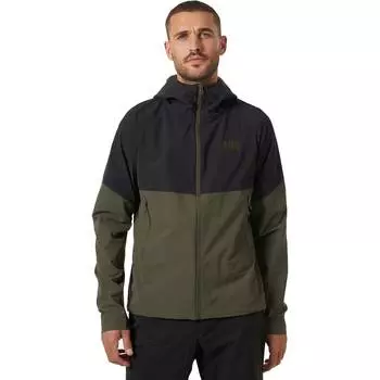 Куртка blaze softshell с капюшоном Helly Hansen, зеленый