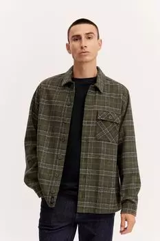 Куртка BLEND Langarmhemd OverShirt, зеленый