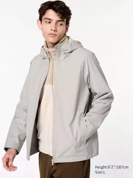 Куртка blocktech 3d крой Uniqlo, серый