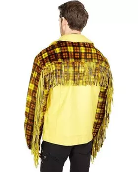 Куртка Blue Marble Paris Leather Motorcycle Jacket, желтый