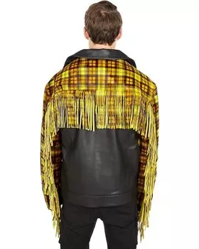 Куртка Blue Marble Paris Leather Motorcycle Jacket, черный