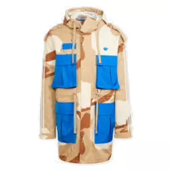 Куртка blue version parka jacket 'tan blue' Adidas, бежевый