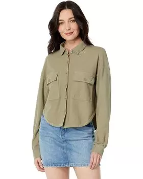 Куртка bobi Los Angeles Knit Twill Shirt, цвет Basil