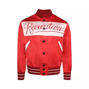 Куртка Bode Postcard Rally Jacket 'Pink/Multicolor', красный