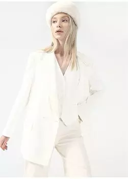 Куртка бойфренд белая женская CHR-18 Fabrika, белый