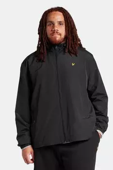Куртка больших размеров с капюшоном Lyle & Scott, черный