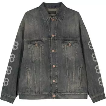 Куртка большого кроя Balenciaga, индиго