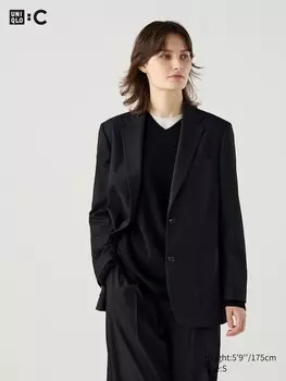 Куртка большого размера Uniqlo, черный