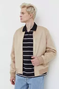 Куртка бомбер Abercrombie & Fitch, бежевый