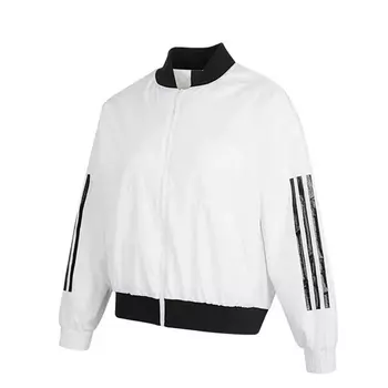 Куртка-бомбер Adidas, черный/белый