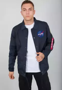 Куртка-бомбер Alpha Industries " Alpha Industries Men - Outdoor Jackets NASA Coach Jacket", синий