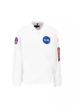 Куртка-бомбер Alpha Industries " Alpha Industries Men - Outdoor Jackets NASA Coach Jacket", белый