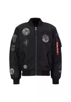 Куртка-бомбер Alpha Industries " Alpha Industries Мужчины - Куртки-бомберы MA-1 Patch", черный