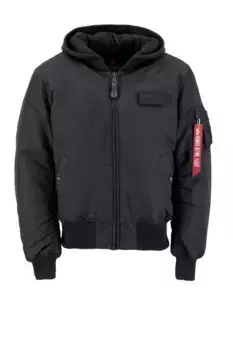 Куртка-бомбер Alpha Industries " Alpha Industries Мужчины - Куртки-бомберы MA-1 ZH с принтом на спине", черный