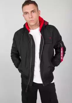 Куртка-бомбер Alpha Industries " Alpha Industries Мужчины - Куртки-бомберы MA-1 TT Hood Custom", черный