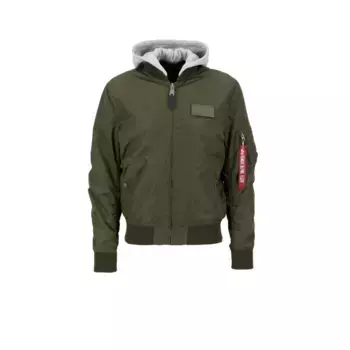 Куртка-бомбер Alpha Industries " Alpha Industries Мужчины - Куртки-бомберы MA-1 TT Hood", зеленый