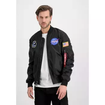 Куртка-бомбер Alpha Industries " Alpha Industries Мужчины - Куртки-бомберы MA-1 TT NASA Reversible II", черный
