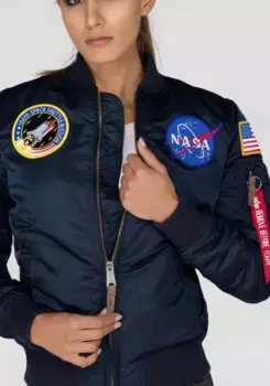 Куртка-бомбер Alpha Industries " Alpha Industries Women - Куртки-бомберы MA-1 VF NASA Wmn", синий
