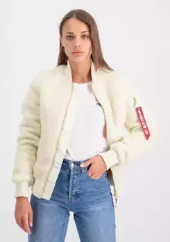 Куртка-бомбер Alpha Industries " Alpha Industries Women - Куртки-бомберы MA-1 VF Teddy Wmn", кремовый
