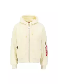 Куртка-бомбер Alpha Industries " Alpha Industries Women - Куртки-бомберы MA-1 OS Hooded Teddy Wmn", кремовый