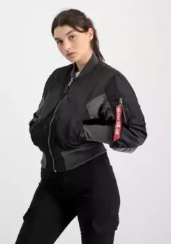 Куртка-бомбер Alpha Industries " Alpha Industries Women - Bomber Jackets MA-1 Cyber Wmn", черный