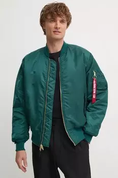 Куртка-бомбер Alpha Industries, бирюзовый
